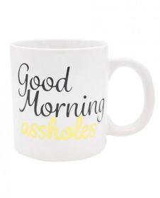 Attitude Mug Good Morning Asshole Holds 22oz