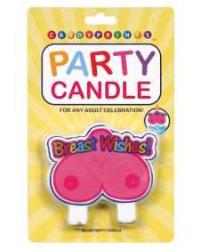 Breast wishes party candle